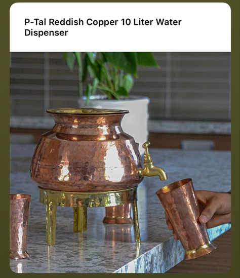 Advantages Of Drinking Water, Kitchen Ideas Remodeling, Storing Water, Kitchen Design Inspiration, Copper Utensils, Indian Home Design, Silver Pooja Items, Inspiration Kitchen, Remodeling Kitchen