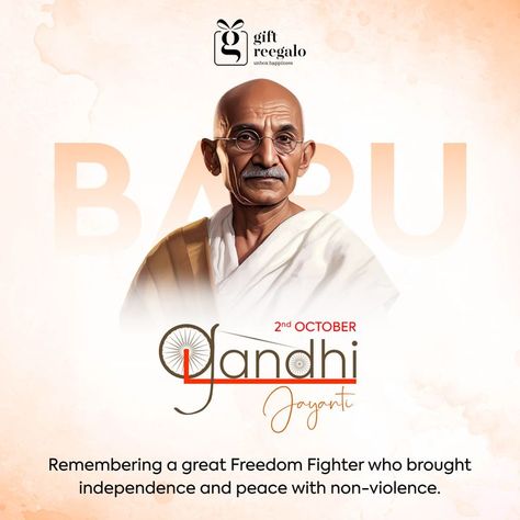 Mahatma Gandhi ji taught us that where there is love there is life. He promoted non-violence and truth to fight for a better tomorrow. On this Gandhi Jayanti, let us embrace the good things that he taught us from his ideologies. Wishing a very Happy Gandhi Jayanti to everyone. Body Logo Design, Hair Poster Design, Gandhi Jayanti Wishes, Mahatma Gandhi Jayanti, Gandhi Ji, Good Morning Wishes Gif, Restaurant Advertising, Happy Gandhi Jayanti, Gandhi Jayanti