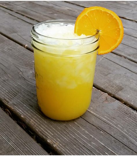 Backyard Breeze. Bacardi Limon, orange juice, pineapple juice, and a splash of lime. Bacardi Limon Drinks, Bacardi Mixed Drinks, Juice Splash, Snow Showers, Pineapple Drinks, Spring Snow, Summertime Drinks, Orange Slice, Juice Drinks