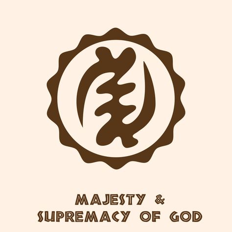 Supremacy Of God Symbol, Ghana Symbols, Adrinka Symbols, Black Men Tattoos, African Tattoo, African Symbols, Magick Symbols, African Pattern Design, Whole Universe