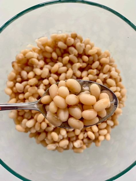 Instant Pot Navy Beans Navy Bean Instant Pot, Instant Pot Navy Beans, Navy Bean Recipes, Navy Bean Soup, Navy Beans, Dry Beans, Navy Bean, Canned Beans, Instapot Recipes