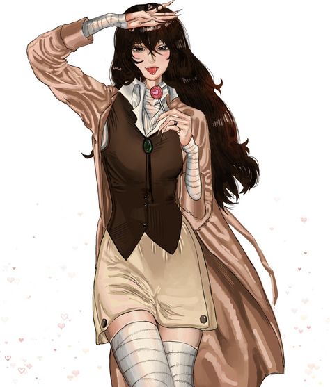 Female Dazai, Dazai Osamu, Bongou Stray Dogs, Stray Dogs Anime, Cute Art Styles, Fantasy Clothing, Men Looks, 귀여운 동물, Anime Movies