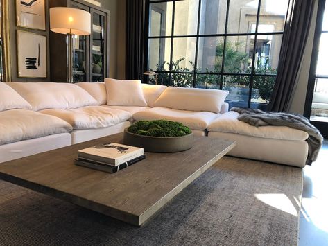 Cloud Couch Living Room, Restoration Hardware Living Room, U Couch, Cloud Couch, Living Colors, Couch Decor, Furniture Couch, Diy Furniture Couch, Living Room Inspo