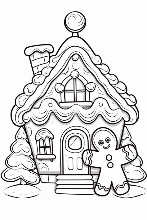 Gingerbread Colouring Pages, Christmas Wonderland Drawing, Xmas Colouring Pages, Ginger Bread Coloring Pages, Gingerbread Coloring Pages Free, Christmas Colouring Pages For Kids, Free Christmas Coloring Pages Printables, Christmas Coloring Sheets Free Printable, Christmas Color Sheets