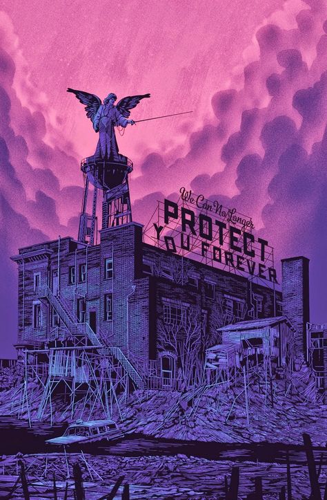 Cool Art: 'We Can No Longer Protect You Forever' by Daniel Danger Graphisches Design, Art Noir, Art Et Illustration, Art And Illustration, Ipad Skin, Horror Art, Dark Fantasy Art, The Words, Animation Art