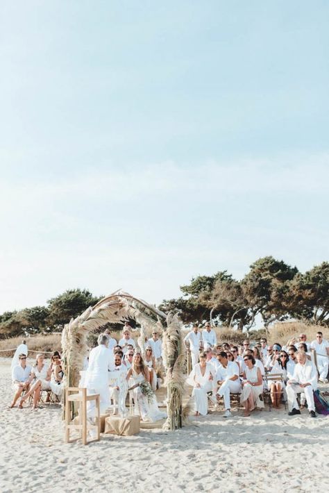 Formentera Spain, Bohemian Beach Wedding Dress, Sunset Beach Weddings, Beach Wedding Locations, Bohemian Beach Wedding, Beach Wedding Decorations Reception, Sound Of Waves, Wedding Hawaii, The Sound Of Waves