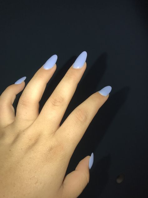 Periwinkle almond nails Nails Periwinkle, Periwinkle Nails, Nail Almond, Charm Nails, Nails Almond Shape, Almond Shaped Nails, Nails Painted, Chrome Nail Art, Short Almond Nails