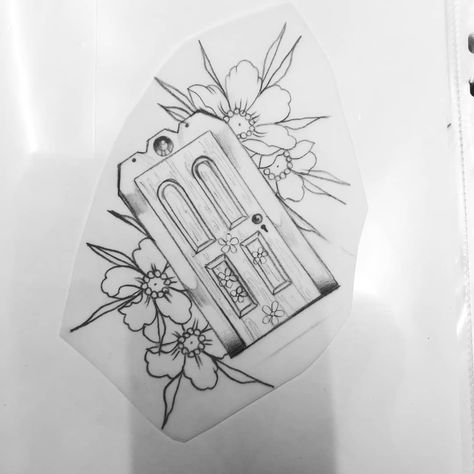 BOO's DOOR 🚪 This would look super cute as bold, colourful piece. Give me a message! #monstersinc #monstersinctattoo #boo #sully #disney… Disney World Tattoo Ideas, Boo Monsters Inc Tattoo, Buu Monster Inc, Monsters Inc Doors, Sock Tattoo, Dog Print Tattoo, Disney Sleeve Tattoos, Cute Simple Tattoos, Disney Sleeve