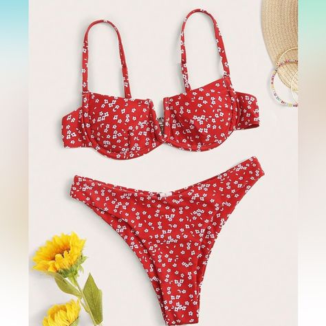 Plus Size Beach Wear, Neon Swimsuit, Female Swimsuit, Underwire Swimsuit, Floral Swimwear, Swimming Bathing Suits, Cute Bathing Suits, Red Swimsuit, Swimwear Sets