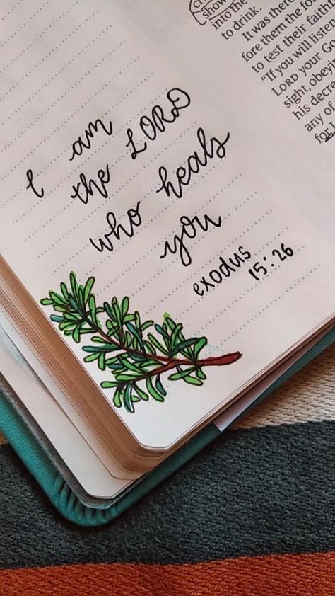 Exodus 15 Bible Journaling, The Bible Recap, Exodus Bible Study Notes, Bible Journaling Exodus, Exodus Bible Journaling, Pretty Bibles, Bible Recap, Exodus Bible, Exodus 15 26