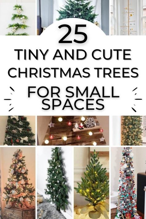 Space Christmas Tree, Small Space Christmas, Trees For Small Spaces, Christmas Tree Pencil, Crismas Tree, Small Space Christmas Tree, Wall Mounted Christmas Tree, Small Xmas Tree, Fall Christmas Tree