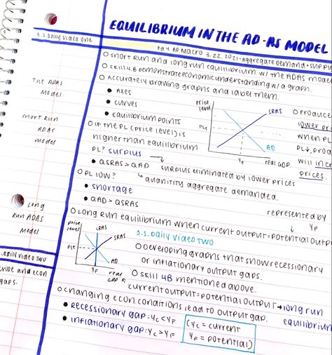 ap macroeconomics notes 😬😬 Macroeconomics Notes, Ap Macroeconomics, Economics Aesthetic, Economics Notes, Notes Inspo, Organization Notes, Student Notes, Aesthetic Study, School Organization Notes