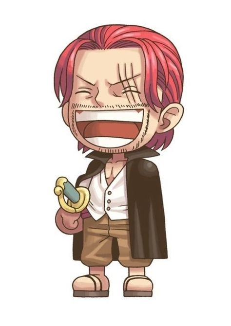 Red Hair Shanks Wallpaper, Chibi One Piece Characters, Zoro Chibi, One Piece Chibi, Red Hair Shanks, R6 Wallpaper, One Piece Cartoon, One Piece Wallpaper Iphone, One Piece Ace