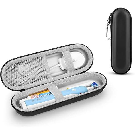 YINKE Electric Toothbrush Case for Philips Sonicare/ Braun Oral B Pro Electric Toothbrush with Accessories Storage, Portable Hard Case Travel Protective Cover (Black) : Amazon.co.uk: Health & Personal Care Electronic Toothbrush, Sonicare Toothbrush, Toothbrush Accessories, Toothbrush Travel Case, Toothbrush Case, Sonic Electric Toothbrush, Philips Sonicare, Travel Toothbrush, Electric Toothbrush