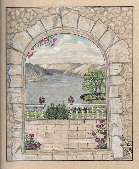 Archway Drawing, Garden Arch, Art Inspo, Arch, Outdoor Structures, Drawings, Art