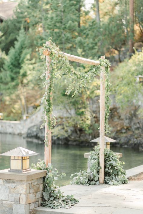 Dock Wedding, Flathead Lake Montana, Wedding Arbors, Flathead Lake, Cottage Wedding, Montana Wedding, Wedding Day Inspiration, Ceremony Arch, Photo Couple