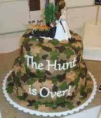 Camo cake. I like the phrase but would want a mossy oak or real tree camo Camo Wedding Cake, Bridal Shower Cake Sayings, Camo Cakes, Camo Cake, Camo Wedding Cakes, Camouflage Wedding, Hunting Wedding, Country Wedding Cakes, Country Wedding Decorations