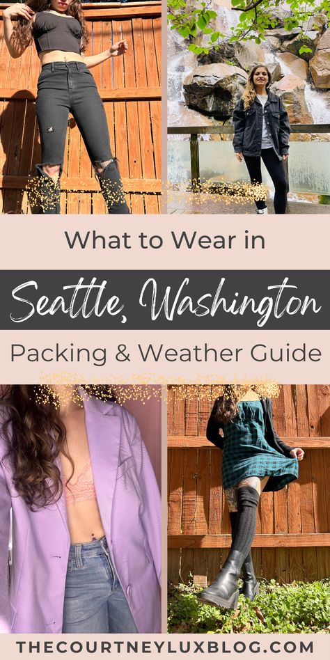 So you’re looking at the weather for Seattle, Washington, and you have no idea what to pack on your upcoming trip. You’re not alone. The weather in Seattle is confusing for visitors, even Washington natives, so I’ve created a packing list with recommendations for each time of year, plus all-year essentials. Here's what to wear in Seattle, broken down this guide by season and weather! #seattle #pacificnorthwest #seattleweather #visitseattle Seattle Summer Outfit, What To Wear In Seattle, What To Wear To A Bar, Summer In Seattle, Seabrook Washington, Seattle Weather, Seattle Ferry, Port Angeles Washington, November Outfits