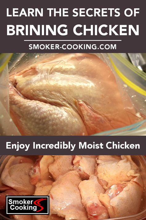 Smoked Chicken Brine, Brine For Chicken Wings, Brine Whole Chicken, Brining Chicken, Smoked Chicken Quarters, Chicken Brine, Brine Recipes, Brined Chicken, Smoked Chicken Recipes