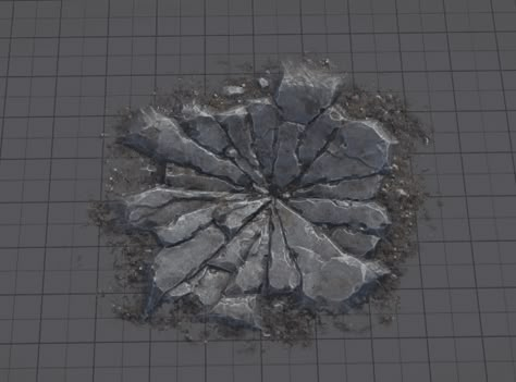 Sakthivel Radhakrishna - Impact Crater Decals Impact Crater, Video Game Design, Environment Design, Environment Concept Art, I Made It, 3 Things, Zbrush, Texture Art, 3d Design