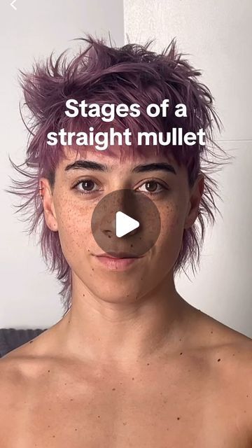 Short Mullet With Bangs Men, Blonde Mullet Women Short, Short Soft Mullet Women, Free Bird Mullet, Masculine Mullet, Wolfcut Mullet Women, Ombre Mullet, Queer Short Hair, Mullet Women Short