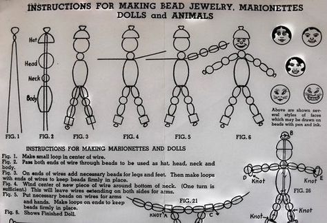 sandylandya@outlook.es  Bead doll pattern Old Patterns, Bead Charms Diy, To My Mom, Pattern Knitting, Doll Jewelry, Handmade Jewelry Tutorials, Beaded Crafts, Decorations Party, Kids Ideas