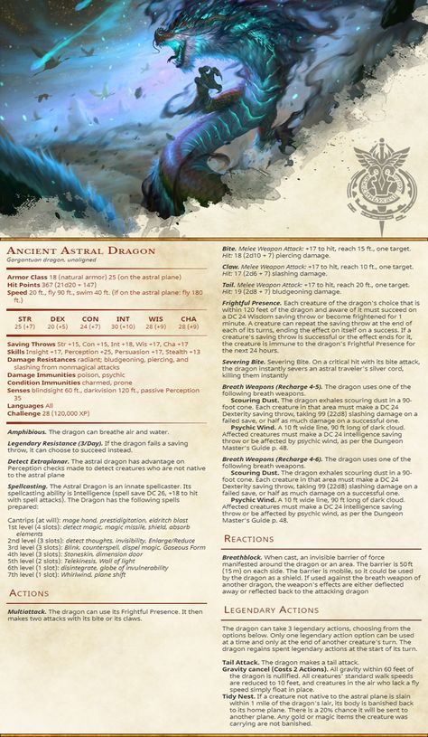 Cool Dnd Monsters, D&d Dragons, Dnd Monster Stat Block, Homebrew Monsters 5e, D&d Homebrew, 5e Dragon, Dnd Monsters Homebrew, D&d Monsters, Dnd Homebrew Monsters