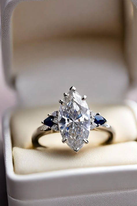 Engagement rings marquise