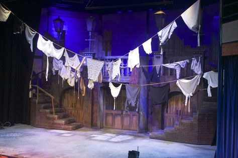 Oliver Jr Set, Oliver The Musical Set Design, Easy Set Design Ideas, Annie Orphanage Set Design, Descendants Set Design, Newsies Jr Set Design, Newsies Set Design, Oliver Twist Musical, Newsies Jr