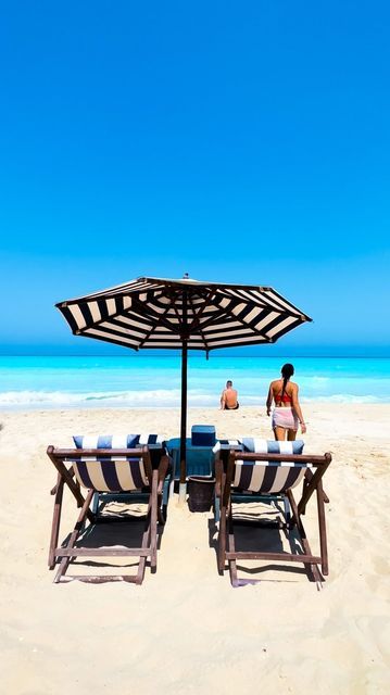 TERENCE & KAREN •LUXURY TRAVEL on Instagram: "We found the bluest water of Egypt! 😍 Welcome to @alalameinhotel , Marassi’s charming 1960’s beach resort with a magical retro design! It’s as if Mediterranean riviera luxury and Egyptian coastal culture had a baby together and this paradise came out as a result! 🤩 Have you ever seen such milky blue water? It looks absolutely unreal!! 😮 Al Alamein Hotel is part of @emaarmisr ‘s Marassi project with its many white sandy beaches, villages, shops and Beautiful Hotels, Beach Time, Sandy Beaches, Beach Resort, Beach Resorts, Blue Water, Hotels And Resorts, Luxury Travel, Beach Life