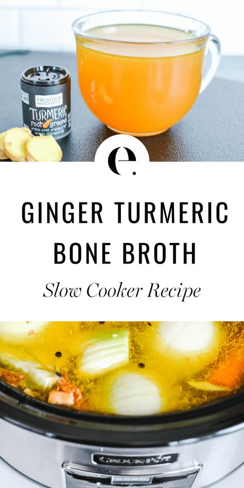 If you’re looking for a delicious, ultra-healing recipe, this is it! Gluten-Free and Dairy-Free Ultra Healing Recipe: Ginger Turmeric Bone Broth. Bone Broth Slow Cooker, Turmeric Bone Broth, Ginger Broth, Bone Broth Soup, Homemade Bone Broth, Bone Broth Recipe, Healing Recipes, Slow Cooker Recipe, Ginger Turmeric