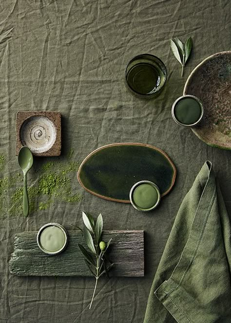 Colour crush: accessorise with olive | Temple & Webster blog Moodboard Olive Green, Olive Color Aesthetic, Empress Crown, Ethereal Green, Massage Room Design, Green Inspo, Colour Crush, Olive Colour, Materials Board Interior Design