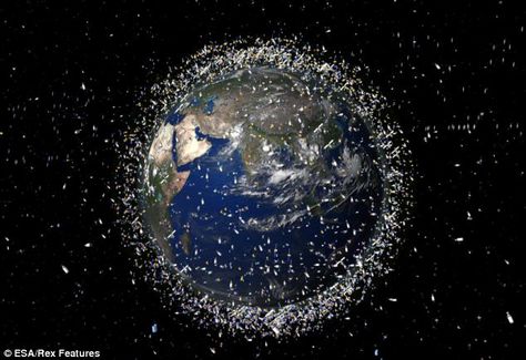 It is estimated that there are as many as 370,000 pieces of space junk floating in Earth's orbit, travelling at speeds of up to 22,000 mph Space Debris, Space Junk, The Tipping Point, Mind Blowing Facts, Earth Orbit, Isaac Newton, International Space Station, Earth From Space, Star Citizen