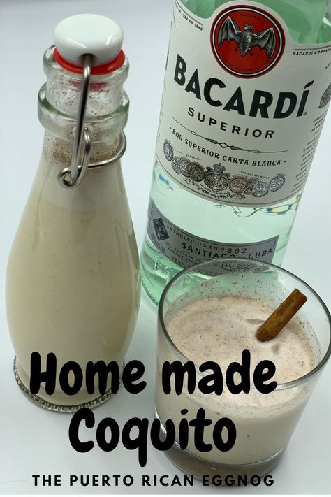 Cocoquito Recipe Puerto Rican, Best Coquito Recipe, How To Make Coquito, Caribbean Cocktails, Puerto Rican Style, Coquito Recipe, Coco Lopez, Mead Wine, Cuban Cuisine