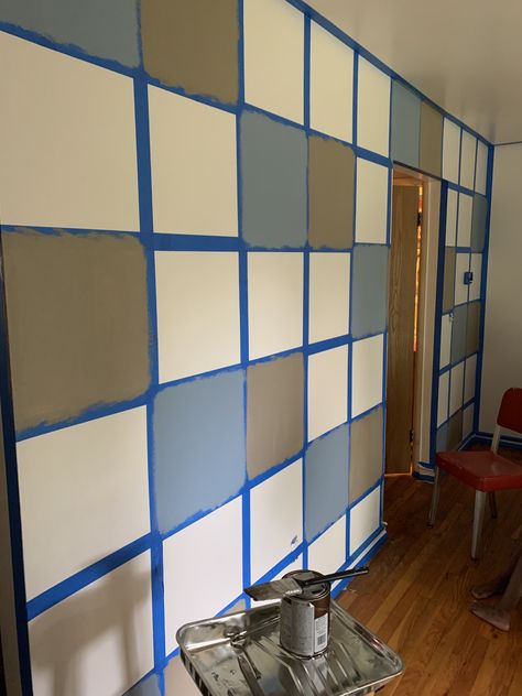 Diy Checkerboard Wall, Checkered Accent Wall, Checkerboard Wall, Interior Updates, Cool Bedrooms For Boys, Cool Bedrooms, Color Pallete, Room Inspiration Bedroom, Dream House Decor