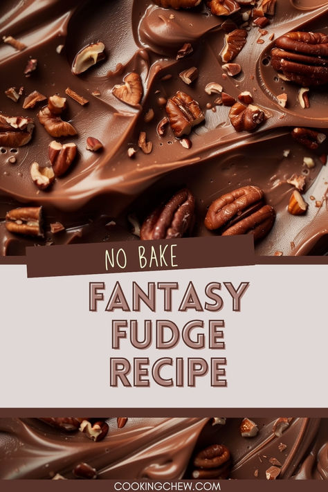 Fantasy Fudge with Marshmallows Homemade Fudge Recipe, Chocolate Chips And Marshmallows, Fantasy Fudge Recipe, Marshmallow Fudge Recipe, Christmas Treat Boxes, Fantasy Fudge, Marshmallow Fudge, Creamy Fudge, Homemade Fudge Recipes