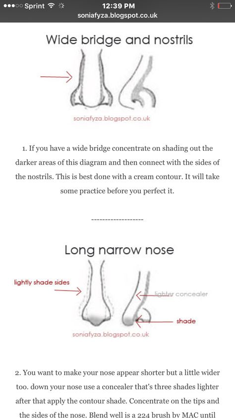 Wide bridge and nostril contour American Makeup, Skin Tone Makeup, Light Concealer, Wide Nose, Nose Makeup, Korean Makeup Tutorials, Nose Contouring, Cream Contour, Makeup Guide