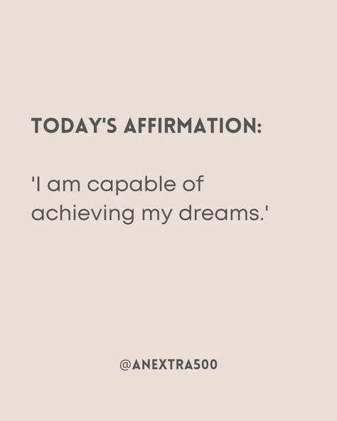 Start your day with a positive mindset. You are capable of achieving your dreams. Type 'YES' below to claim this feeling ✨️ Follow @anextra500 for daily inspiration for self employed mums #positiveaffirmationsdaily #selfemployedmum #positivemindsetpositivelife #womensupportingwomen #womeninbusiness #momsmakingmoneyonline #strongwomenlifteachotherup #affirmationsforwomen #sidehustlemoms Vision Board Self Employed, Self Employed Vision Board, You Are Capable, 2025 Manifestation, Manifesting Goals, 2025 Goals, Self Employed, Affirmations For Women, Manifestation Board