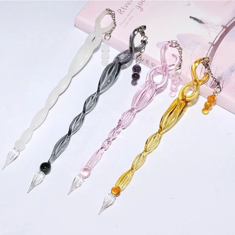 1 Pc Multicolor Glass Drip Pen Antique Glass Dip Pen Signature Filling Ink Pen Crystal Writing Dip Pen Fountain Pens _ - AliExpress Mobile Glass Dip Pen, Pen Fountain, Glass Pen, Dip Pen Ink, Pen Design, Pen Pouch, Dip Pen, Pen Nib, Anime Pics