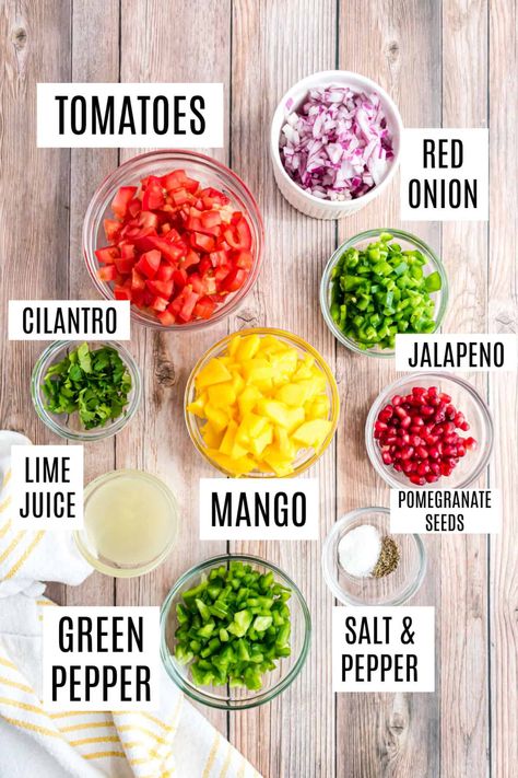 Mango Salsa Recipe Easy, What To Make With Mango Salsa, How To Make Mango Salsa, Meals With Mango Salsa, What To Serve With Mango Salsa, Shrimp And Mango Salsa Recipes, Mango Red Onion Salsa, Tacos With Mango Salsa, Mango Salsa Salmon