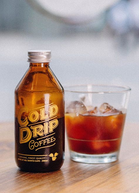 Cold Drip Coffee Creative Wine Label, Coffee Package, Cold Drip, Speciality Coffee Shop, Bottle Design Packaging, Coffee Truck, Bottle Label Design, Endocannabinoid System, Cool Packaging