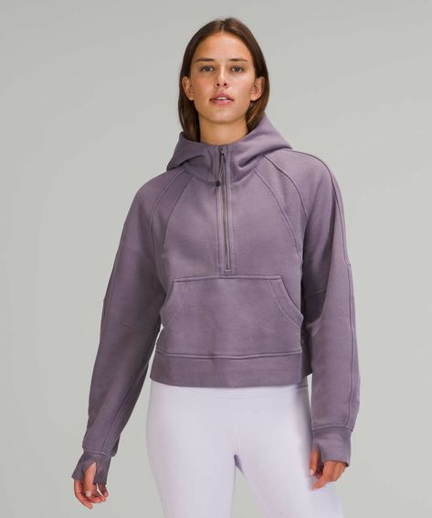 Release Date: 9/2021. Original Price: $118. Materials: Light Cotton Terry. Color: Dusky Lavender. With an oversized fit and the soft, cozy fabric you love, this new Scuba silhouette keeps your post-practice comfort at peak levels.Light Cotton Terry fabricLight Cotton Terry fabric is lightweight, naturally breathable, and soft against your skinlightweightnaturally breathableFeaturesDesigned for: On the MoveZipper garage: Helps protect your chin from uncomfortable chafeKangaroo pocket : With zip Lululemon Scuba Half Zip, Scuba Half Zip, Scuba Jacket, Lululemon Scuba Hoodie, Scuba Hoodie, Lululemon Scuba, Half Zip Hoodie, Women Hoodies Sweatshirts, Lululemon Women