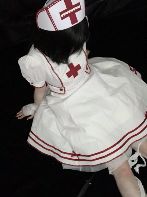 Nurse Oc, Nurse Core, Menhera Kei, Nurse Aesthetic, Nurse Costume, Oc Board, Cute Nurse, Yami Kawaii, Nursing Clothes