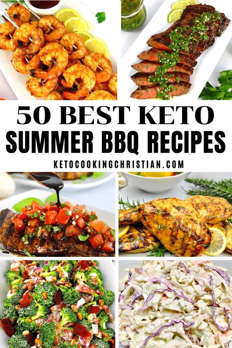 50 Keto Summer BBQ Recipes Summer is here and it’s time to get the barbecue underway! On the Keto Diet, we have so many wonderful options to choose from. This is a collection of 50 great recipes to consider for your next barbecue! #ketorecipes #ketobbq #lowcarbbbq #ketogrilling #lowcarbgrilling #ketogenic #ketocookingchristian Keto Bbq, Summer Bbq Recipes, Bbq Side Dishes, Recipes For Summer, Bbq Ideas, Fried Chicken Breast, Summer Grilling Recipes, Summer Recipes Dinner, Keto Foods