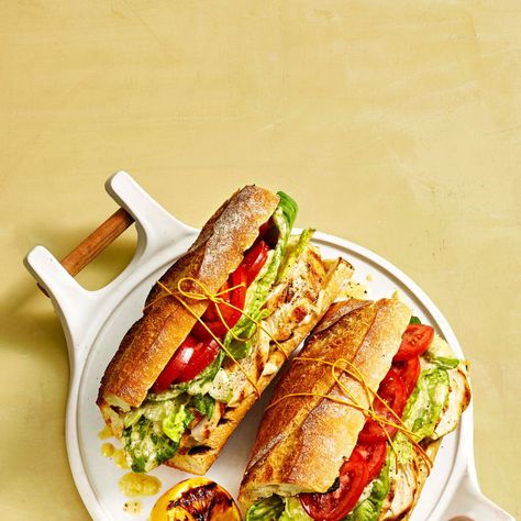 Fathers Day Dinner Ideas, High Protein Lunch Ideas, Baguette Recipe, Easy Summer Dinners, Protein Lunch, Chicken Caesar, Summer Recipes Dinner, Healthy Sandwiches, Summer Dinner