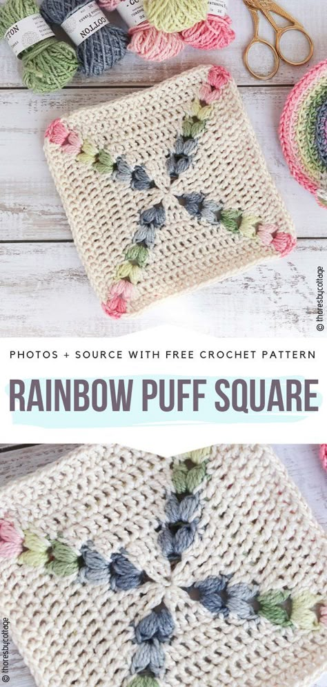 Crochet Puff Stitch Ideas Free Patterns - Free Crochet Patterns Square Ornaments, Crochet Puff Stitch, Coasters Personalized, Crochet Frock, Vest Patterns, Frock Pattern, Granny Square Crochet Patterns Free, Debbie Macomber, Pattern Motif