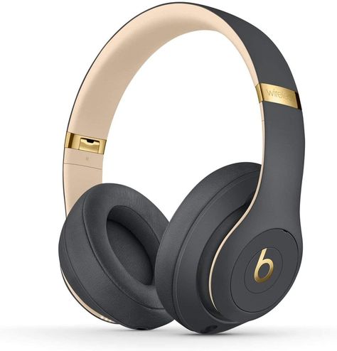 Beats Studio3 Wireless Headphones - Shadow Gray (Renewed) Beats Headphones Wireless, Black Beats, Dre Headphones, Cute Headphones, Wireless Noise Cancelling Headphones, Beats Solo, Studio Headphones, Beats Studio, White Headphones