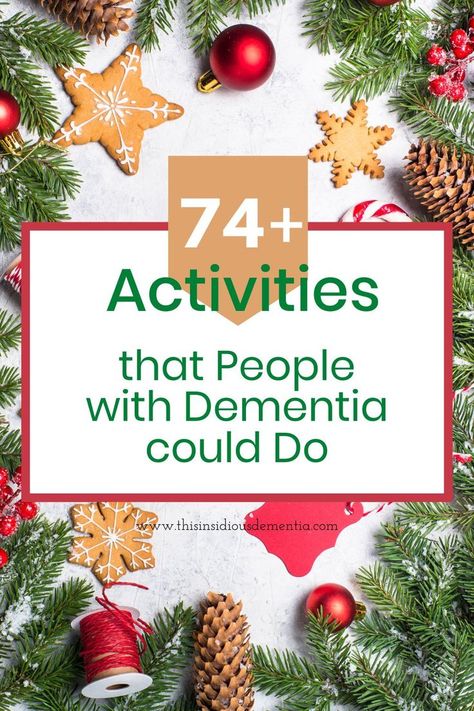 Christmas Activities For Adults, Elderly Activities Crafts, Christmas Therapy, Senior Living Activities, Cognitive Impairment, Nursing Home Activities, Alzheimers Activities, December Activities, December Crafts