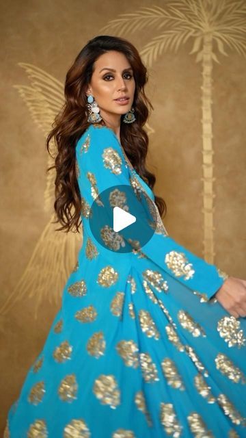 Salwar Designs Party Wear, Trending Kurti Designs, Jumpsuit With Jacket, Makeup Stylist, Kurti Designs Party Wear, Dubai Fashion, Kurti Designs, Fashion Stylist, Bright Blue