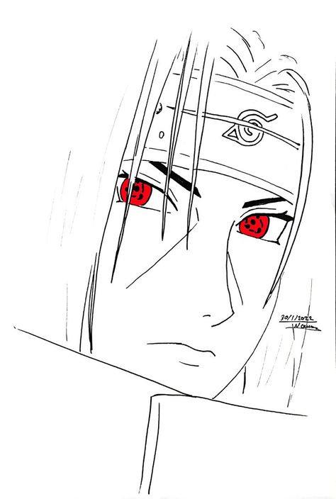 Itachi Drawings, Drawing Itachi, Draw Itachi, Anime Drawing, Itachi Uchiha, Naruto Shippuden, Anime Drawings, To Draw, Naruto